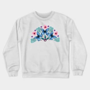 Butterfly Arch - Blue Crewneck Sweatshirt